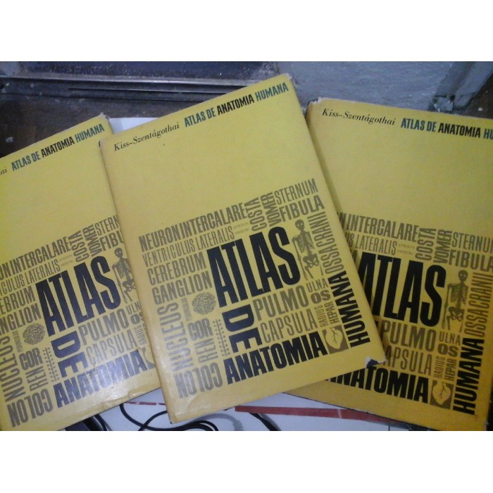 ATLAS DE ANATOMIA HUMANA - Kiss-Szentagothai (3 volume)